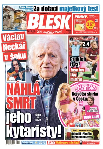 Obálka e-magazínu Blesk 16.8.2023