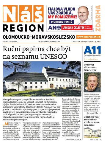 Obálka e-magazínu Náš Region - Olomoucko/Moravskoslezsko 36/2024