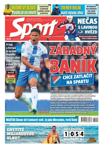 Obálka e-magazínu Sport 28.1.2025