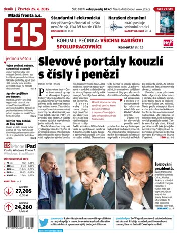 Obálka e-magazínu E15 25.6.2015