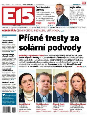 Obálka e-magazínu E15 23.2.2016