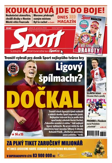 Obálka e-magazínu Sport 16.12.2016