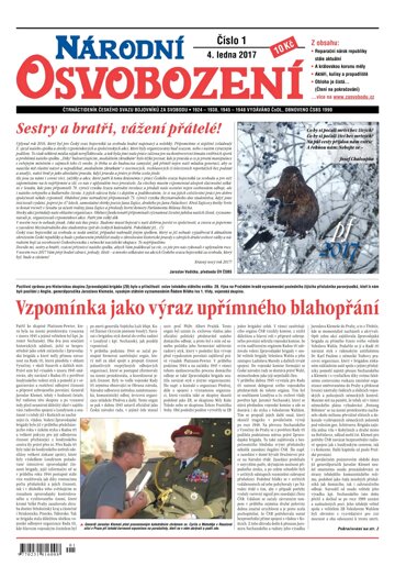 Obálka e-magazínu Národní Osvobození 1/2017