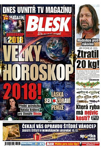 Obálka e-magazínu Blesk 15.12.2017