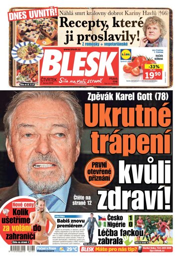 Obálka e-magazínu Blesk 7.6.2018