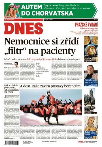 Obálka e-magazínu MF Dnes 12.6.2018