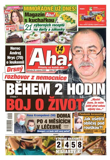 Obálka e-magazínu AHA! 29.4.2020