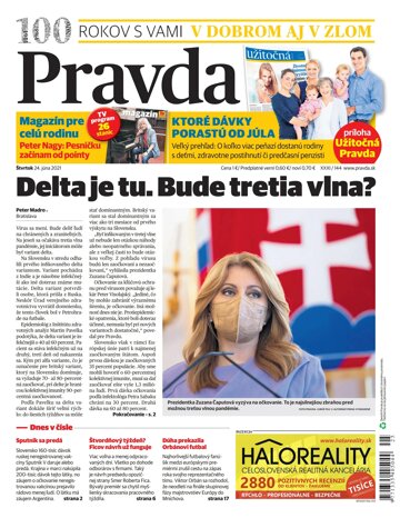 Obálka e-magazínu Pravda Dennik 24. 6. 2021