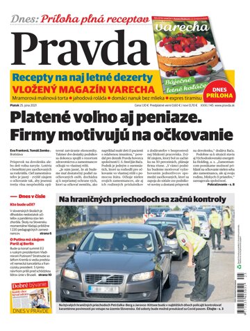 Obálka e-magazínu Pravda 25. 6. 2021