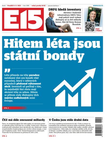 Obálka e-magazínu E15 9.8.2021