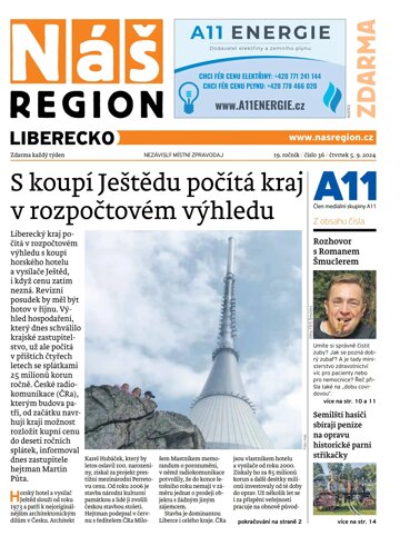 Obálka e-magazínu Náš Region - Liberecko 36/2024