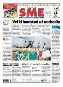 Obálka e-magazínu SME 20.8.2014