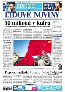 Obálka e-magazínu Lidové noviny 29.8.2014