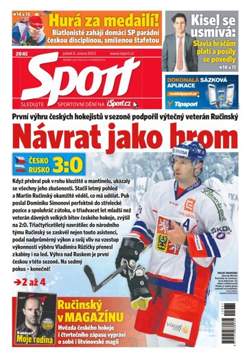 Obálka e-magazínu Sport 6.2.2015