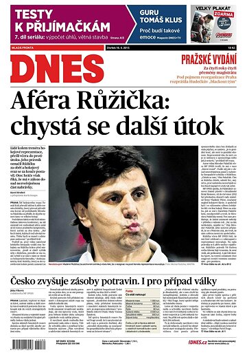 Obálka e-magazínu MF Dnes 16.4.2015