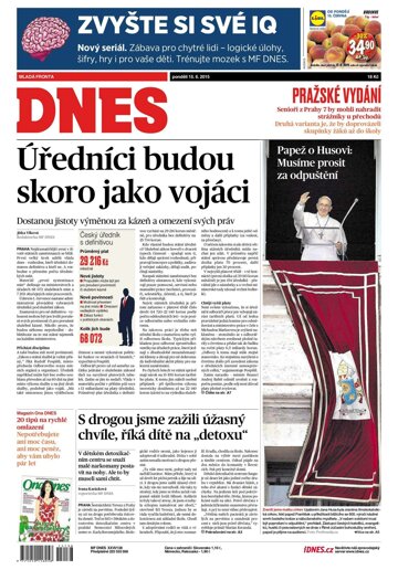 Obálka e-magazínu MF Dnes 15.6.2015