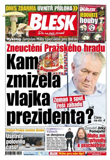 Obálka e-magazínu Blesk 22.9.2015