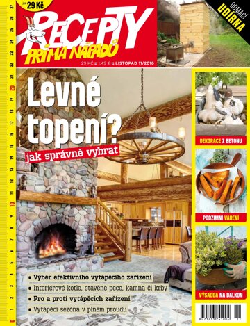 Obálka e-magazínu Recepty prima nápadů 11/2016