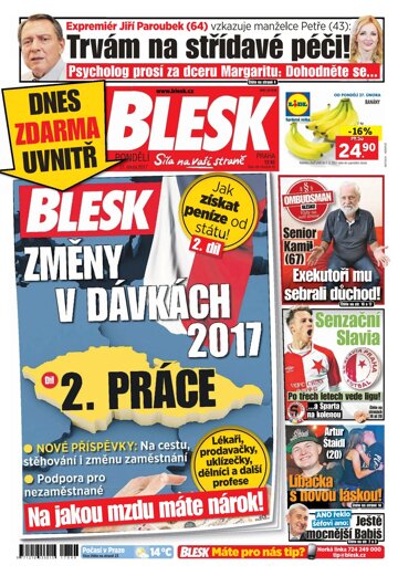 Obálka e-magazínu Blesk 27.2.2017