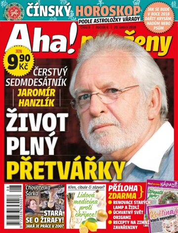 Obálka e-magazínu AHA! pro ženy 21.2.2018