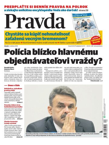 Obálka e-magazínu Pravda 2.10.2018