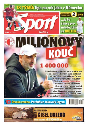 Obálka e-magazínu Sport 19.8.2020