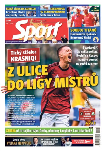 Obálka e-magazínu Sport 30.7.2024