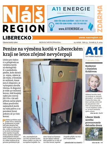 Obálka e-magazínu Náš Region - Liberecko 33/2024