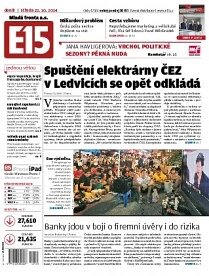 Obálka e-magazínu E15 22.10.2014