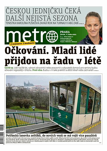 Obálka e-magazínu deník METRO 6.1.2021