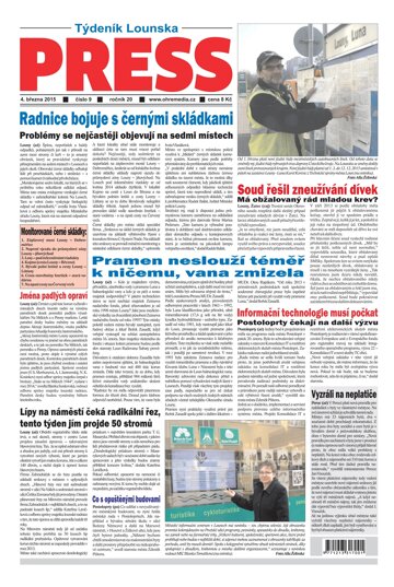 Obálka e-magazínu Lounský press 9/2015