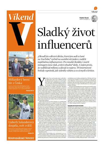 Obálka e-magazínu Hospodářské noviny - příloha Víkend 218 - 8.11.2024 Víkend