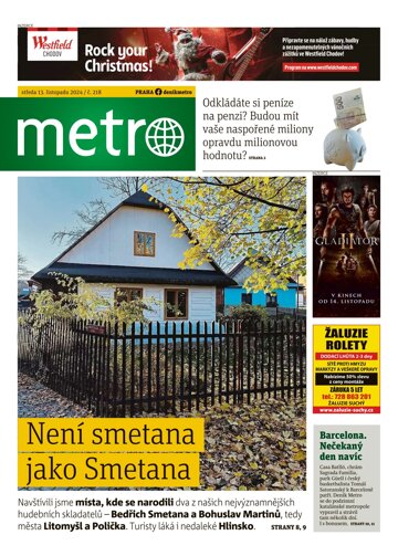 Obálka e-magazínu deník METRO 13.11.2024