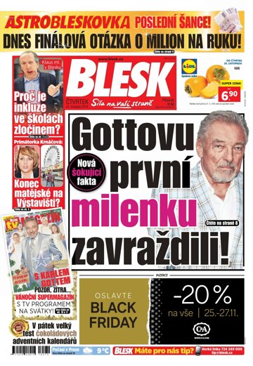 Obálka e-magazínu Blesk 24.11.2016