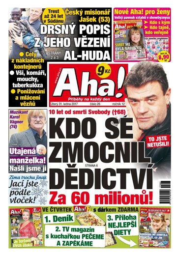 Obálka e-magazínu AHA! 31.1.2017