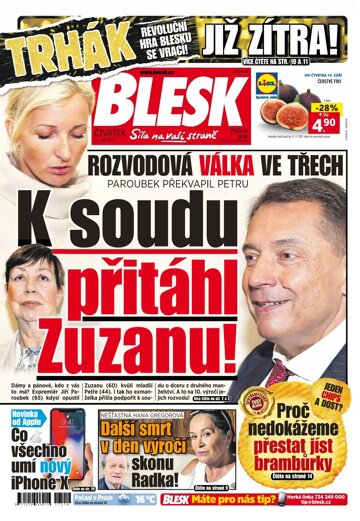 Obálka e-magazínu Blesk 14.9.2017