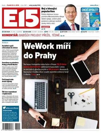 Obálka e-magazínu E15 23.4.2018