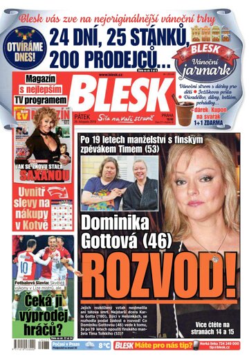 Obálka e-magazínu Blesk 29.11.2019