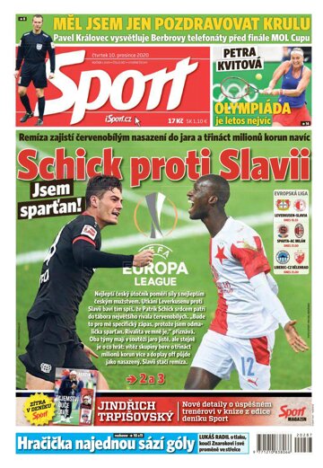 Obálka e-magazínu Sport 10.12.2020