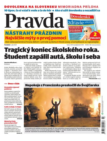 Obálka e-magazínu Pravda 3. 7. 2023