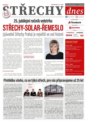 Obálka e-magazínu Veletržní noviny Čtvrtek 2024