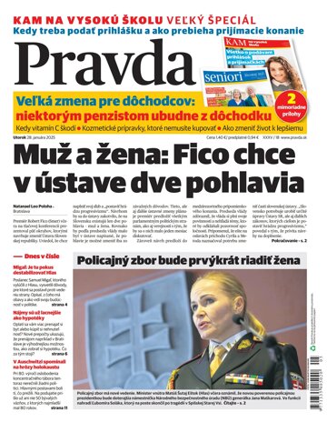 Obálka e-magazínu Pravda 28. 1. 2025