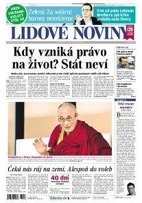 Obálka e-magazínu Lidové noviny 16.9.2013