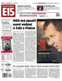 Obálka e-magazínu E15 20.1.2014