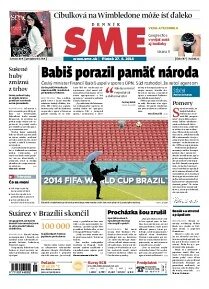 Obálka e-magazínu SME 27.6.2014