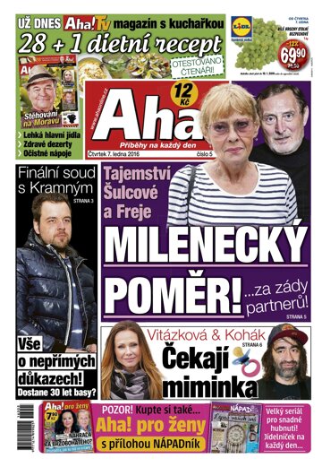 Obálka e-magazínu AHA! 7.1.2016