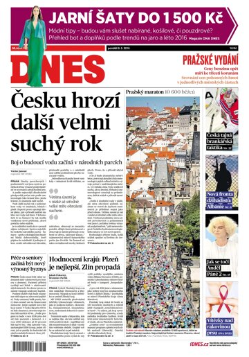 Obálka e-magazínu MF Dnes 9.5.2016