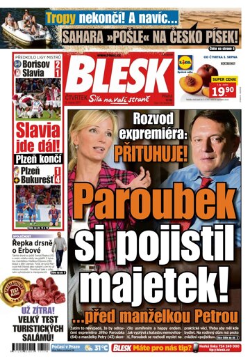 Obálka e-magazínu Blesk 3.8.2017