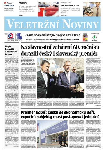 Obálka e-magazínu Hospodářské noviny - příloha 189 - 2.10.2018HY