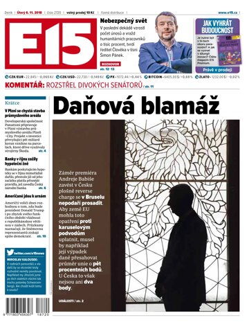 Obálka e-magazínu E15 6.11.2018